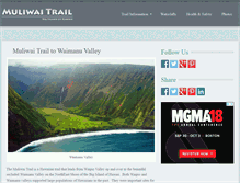 Tablet Screenshot of muliwaitrail.com